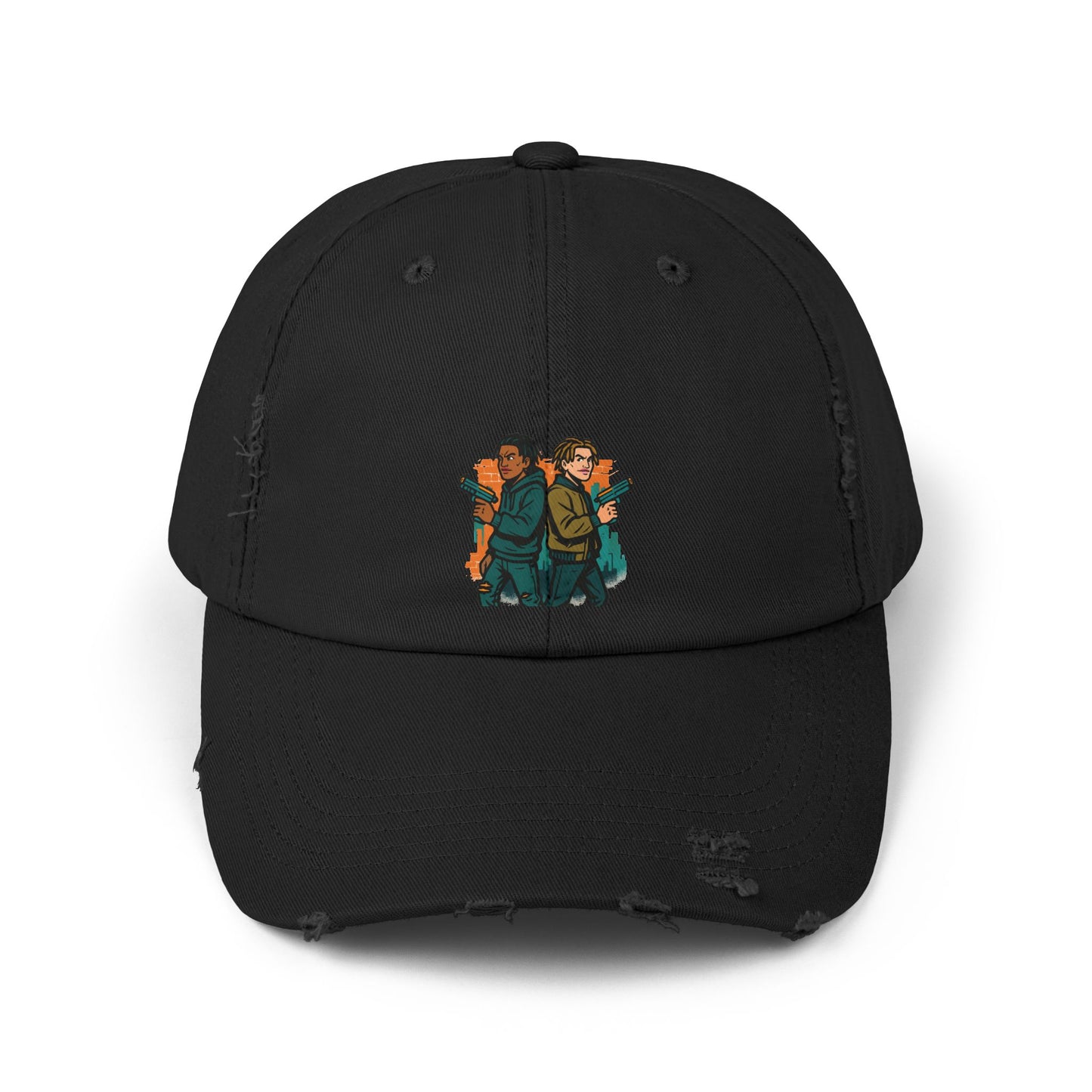 Distressed Graphic Cap: Casual Cool for Everyday Adventures, Unisex Cap, Trendy Baseball Hat, Unique Gift for Him/Her