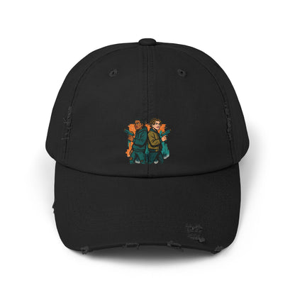 Distressed Graphic Cap: Casual Cool for Everyday Adventures, Unisex Cap, Trendy Baseball Hat, Unique Gift for Him/Her
