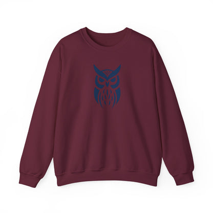 Owl Graphic Sweatshirt, Cozy Unisex Crewneck, Perfect for Fall Fashion, Animal Lovers Gift, Halloween & Everyday Wear