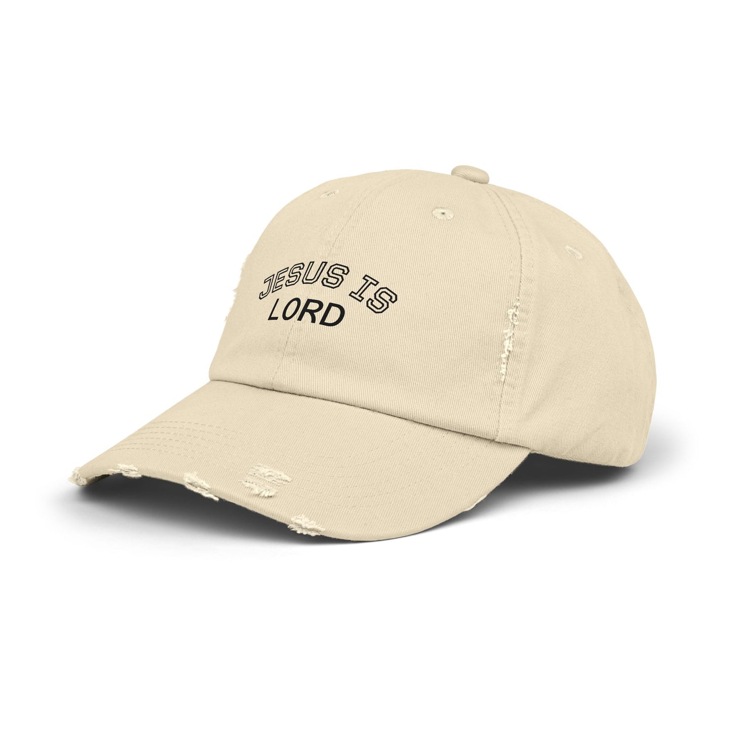 Faith-Inspired Unisex Distressed Cap - Casual Hat, Christian Apparel, Stylish Gift, Summer Accessory, Everyday Wear