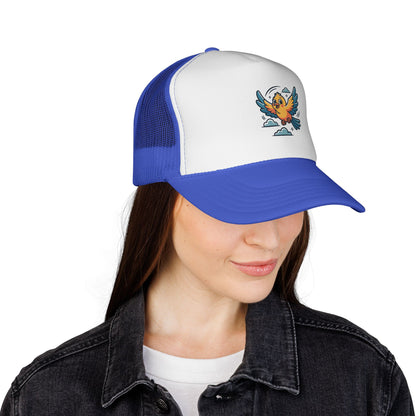 Colorful Bird Trucker Cap | Fun Summer Hat | Unisex, Outdoor, Festival, Gift for Bird Lovers, Cap with Unique Design