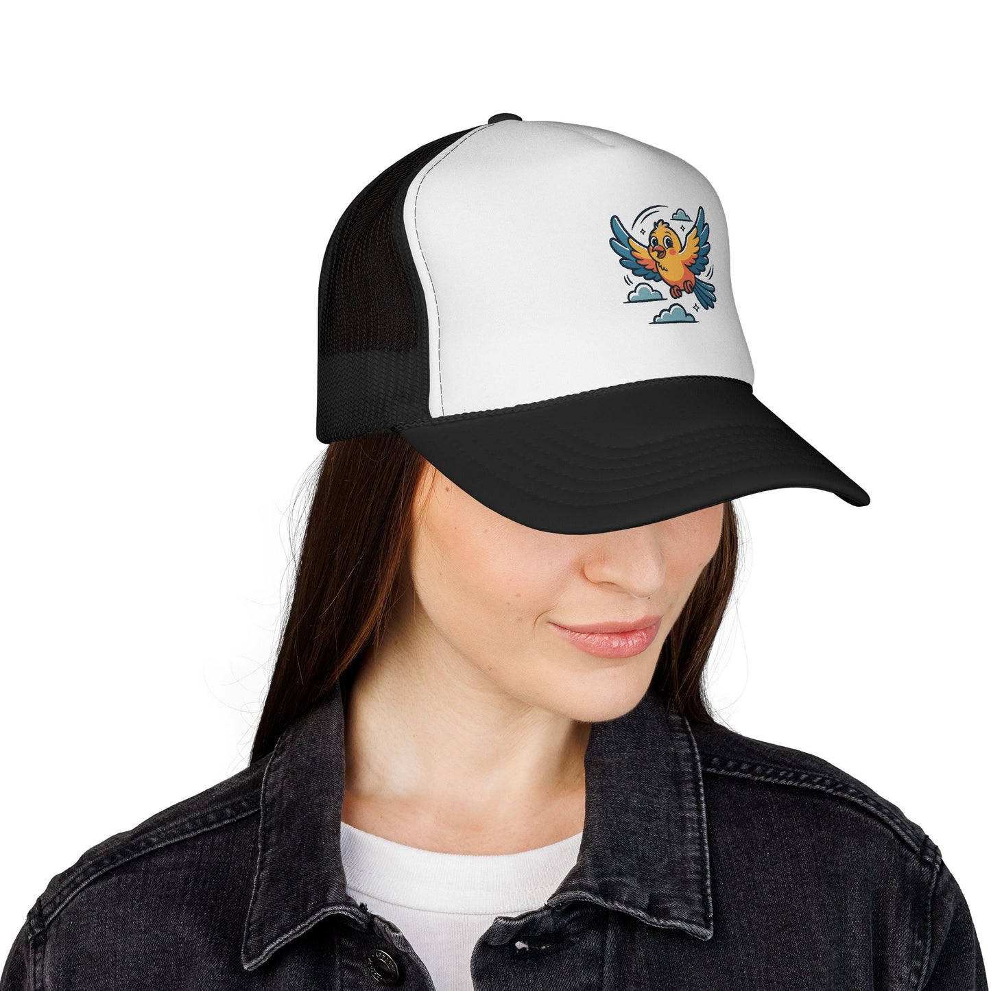 Colorful Bird Trucker Cap | Fun Summer Hat | Unisex, Outdoor, Festival, Gift for Bird Lovers, Cap with Unique Design