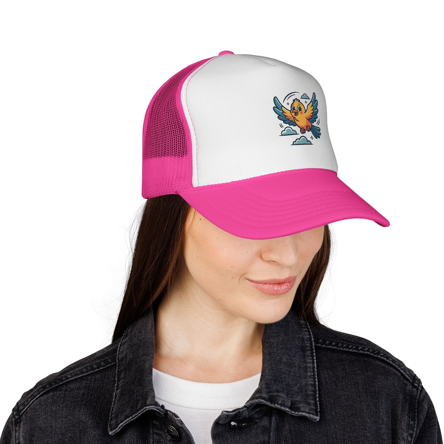 Colorful Bird Trucker Cap | Fun Summer Hat | Unisex, Outdoor, Festival, Gift for Bird Lovers, Cap with Unique Design