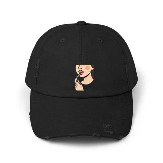 Chic Unisex Distressed Cap, Fashion Hat for Everyday Wear, Unique Gift for Friends, Stylish Accessory for Events, Trendy Summer Essential