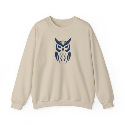 Owl Graphic Sweatshirt, Cozy Unisex Crewneck, Perfect for Fall Fashion, Animal Lovers Gift, Halloween & Everyday Wear