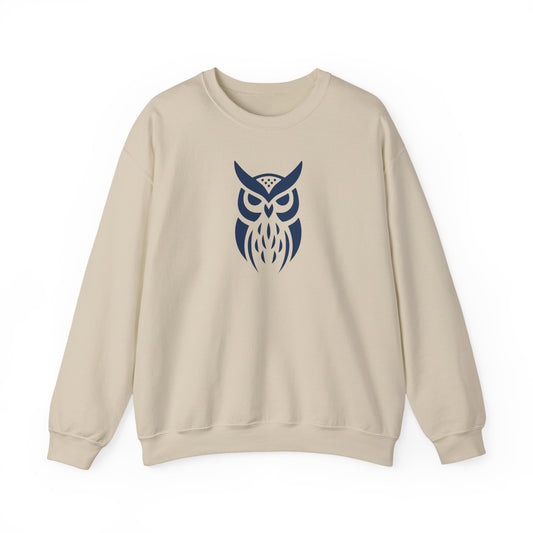 Owl Graphic Sweatshirt, Cozy Unisex Crewneck, Perfect for Fall Fashion, Animal Lovers Gift, Halloween & Everyday Wear