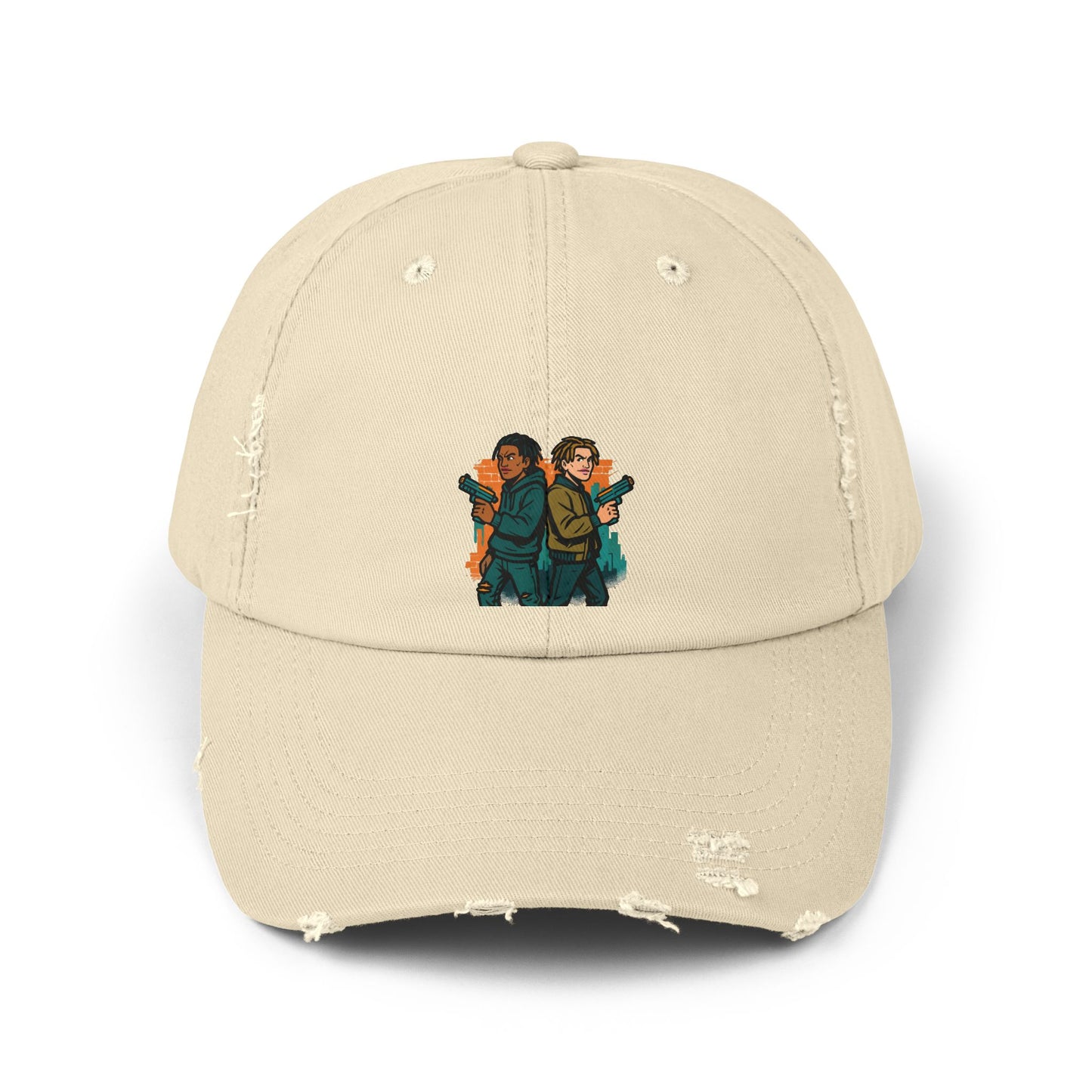 Distressed Graphic Cap: Casual Cool for Everyday Adventures, Unisex Cap, Trendy Baseball Hat, Unique Gift for Him/Her