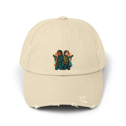 Distressed Graphic Cap: Casual Cool for Everyday Adventures, Unisex Cap, Trendy Baseball Hat, Unique Gift for Him/Her