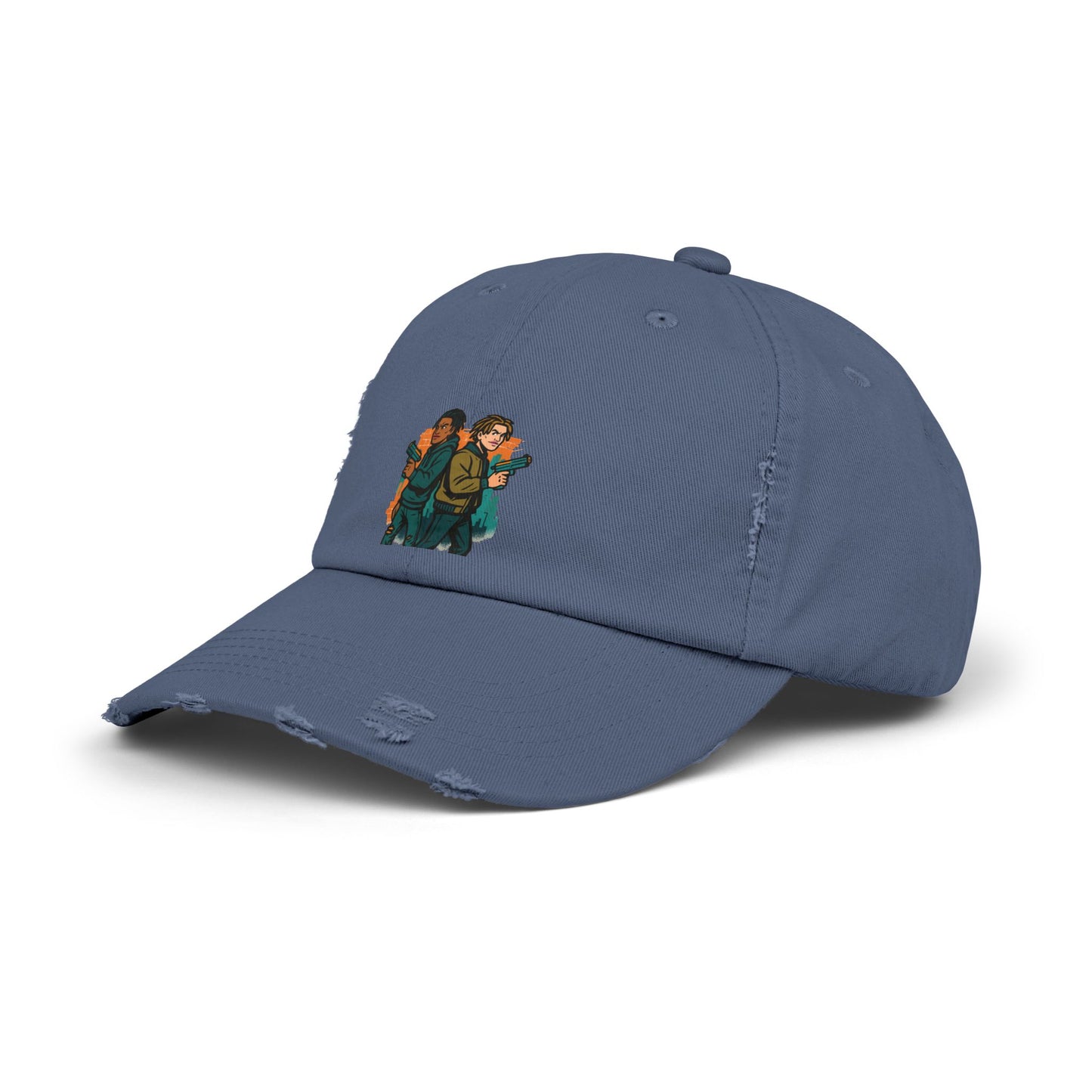 Distressed Graphic Cap: Casual Cool for Everyday Adventures, Unisex Cap, Trendy Baseball Hat, Unique Gift for Him/Her