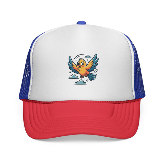 Colorful Bird Trucker Cap | Fun Summer Hat | Unisex, Outdoor, Festival, Gift for Bird Lovers, Cap with Unique Design